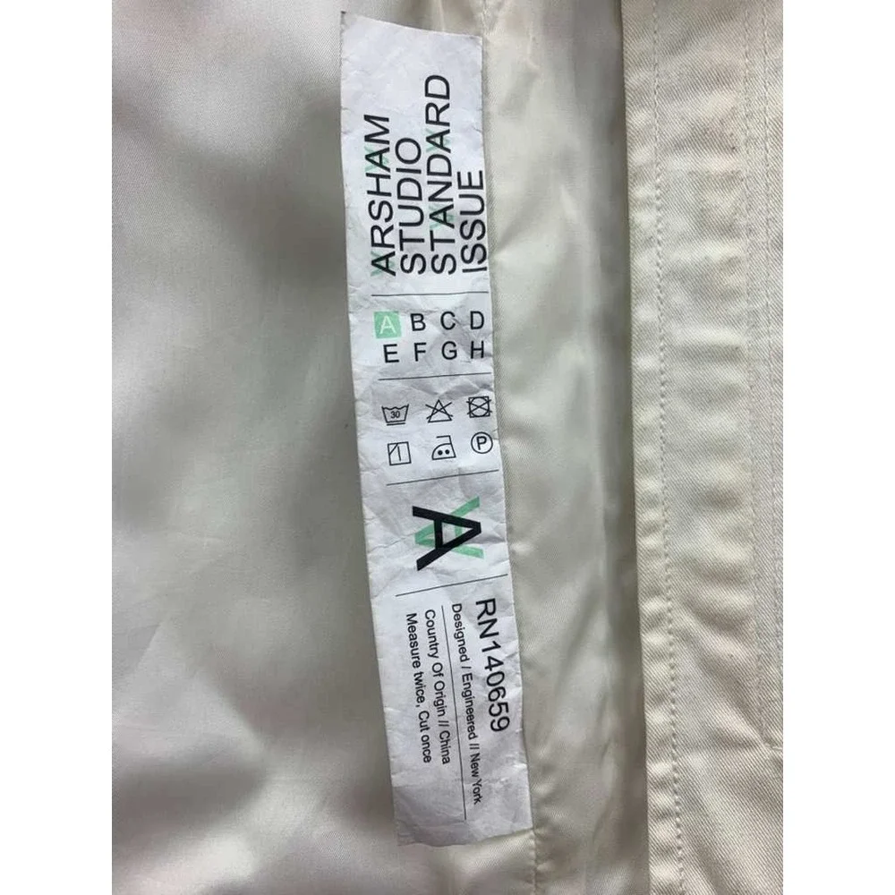 Kith x Daniel Arsham Studio Standard Issue Lab Coat Men S White Cotton #01-A-000